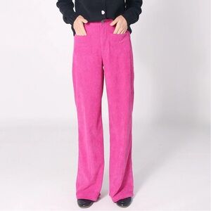 Compañia Fantastica Pink Corduroy Trouser Pants Large